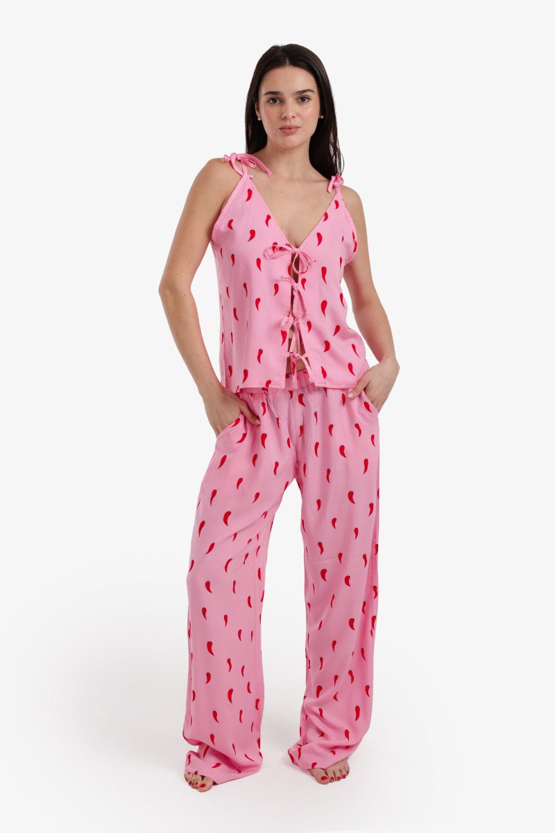 Carina Red Chili Peppers Printed Set - Image 1